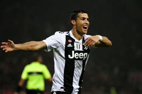 Juventus forward Cristiano Ronaldo (7) celebrates after scoring his goal during the Serie A ...