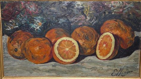 Tableau Peinture Hsp Nature Morte Oranges Sign Effinger L On Jules