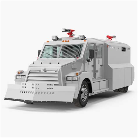 Armored Truck for Riot Control White Rigged 3D Model $149 - .max - Free3D