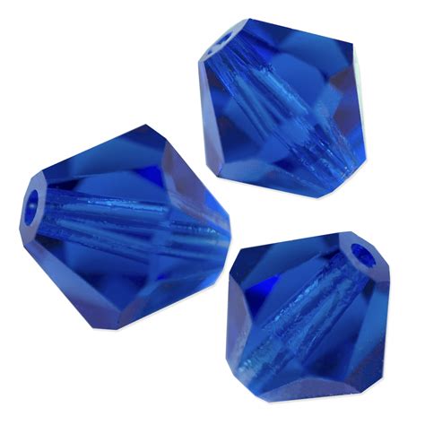 Preciosa Crystal Bicone Bead 3mm Capri Blue 10 Pcs