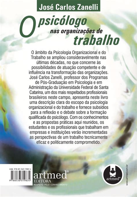 O Psicólogo Nas Organizações Do Trabalho