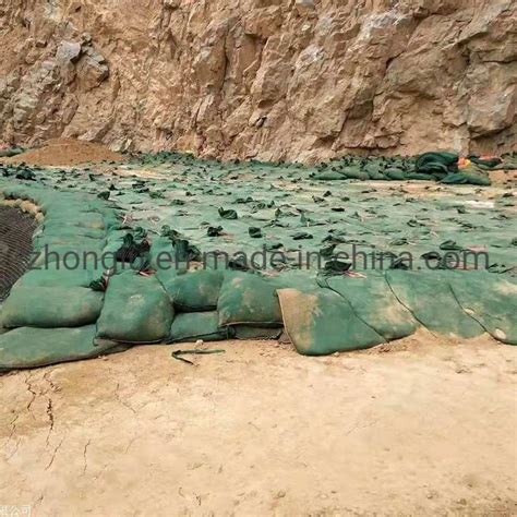 Pet Pp Non Woven Geotextile Fabric Sand Bag Use For Slope Fixation