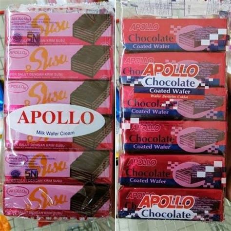 Jual Apollo Wafer Susu Dan Coklat Shopee Indonesia