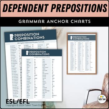 Dependent Prepositions For 150 Combinations Printable List Worksheets