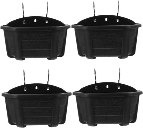 Yarnow 4 Sets Wall Mounted Semicircle Flower Pot Wall