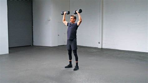 How to do a Standing Dumbbell Shoulder Press