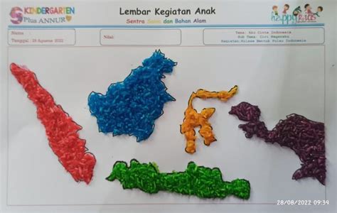 Materi Sentra Sains Bahan Alam Tema Negaraku Prasekolah Taman