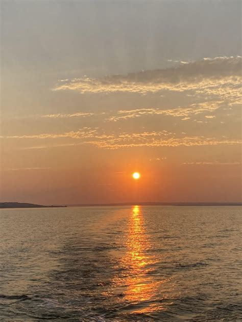 Sunset Over Lake Sakakawea Skyspy Photos Images Video