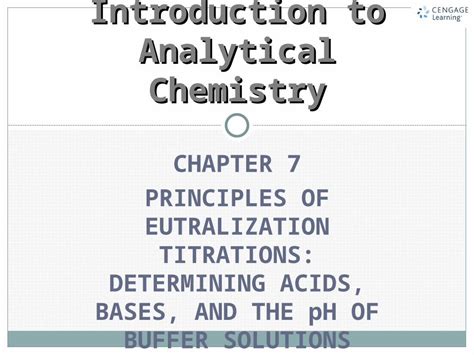 Ppt Chapter 7 Principles Of Eutralization Titrations Determining