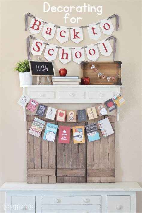 Back to School Decorating Ideas - The Happy Scraps