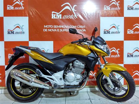 Honda Cb R Amarela Km Motos Sua Loja De Motos Semi Novas