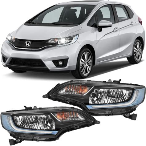 LED Driver And Passenger Side Headlamp For 2015 2020 Honda FIT LED