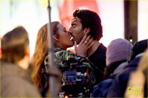 Blake Lively Justin Baldoni Share Passionate On Screen Kiss While