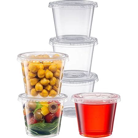 Amazon Zeml Portion Cups With Lids 5 5 Ounces 100 Pack