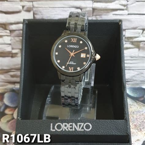 Jual Jam Tangan Wanita Lorenzo R L Date Original Anti Air Diameter