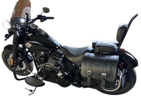 410F- Saddleline Harley_Davidson Softail Slim FLS & FLSS Saddlebags ...