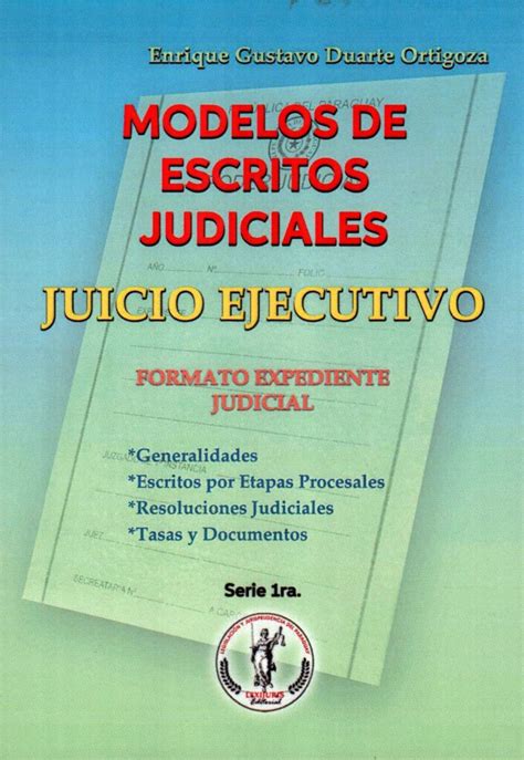 Modelos De Escritos Judiciales Juicio Ejecuto Librería Intercontinental