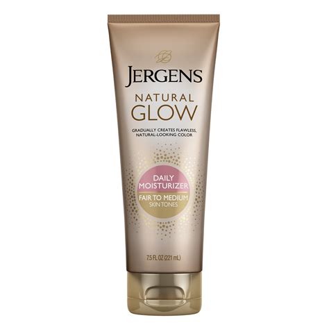 Jergens Natural Glow Sunless Tanning Lotion Fair To Medium Skin Tone 7 5 Fl Oz