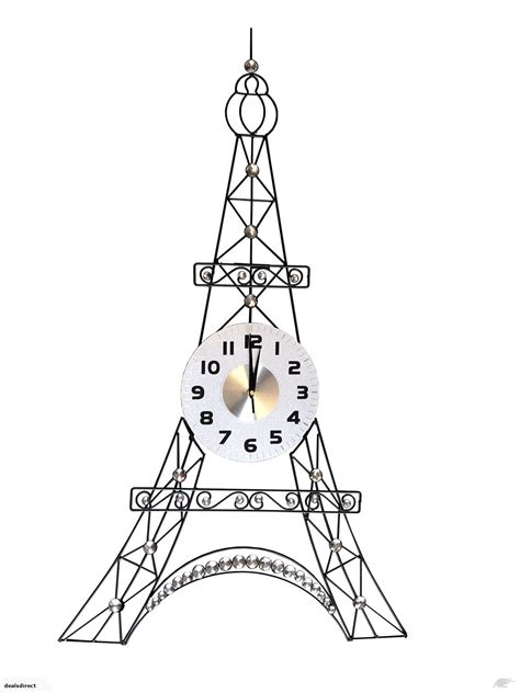 Eiffel Tower Wall Clock Beautiful Contemporary Yj6134k Nz