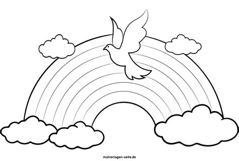 Tolle Malvorlage Friedenstaube als Symbol für Frieden