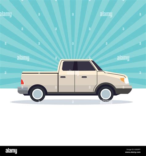 Pick Up Vehicle Stock Vector Image And Art Alamy