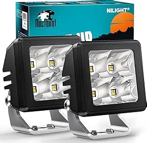 Amazon Nilight Motorcycle Led Pods Pcs Inch W Spot Beam