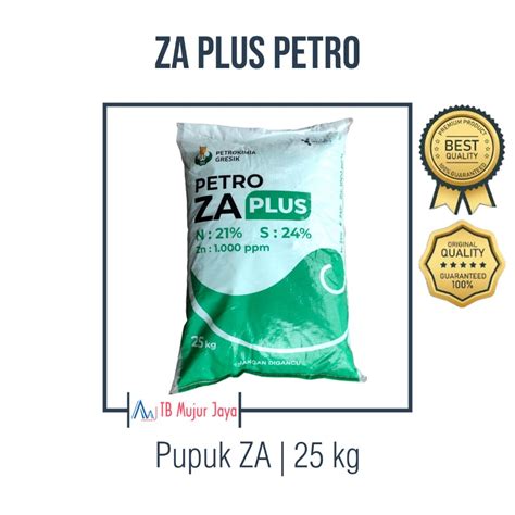 Jual Pupuk ZA PLUS PETRO Kemasan Original Pabrik 25 Kg Shopee Indonesia