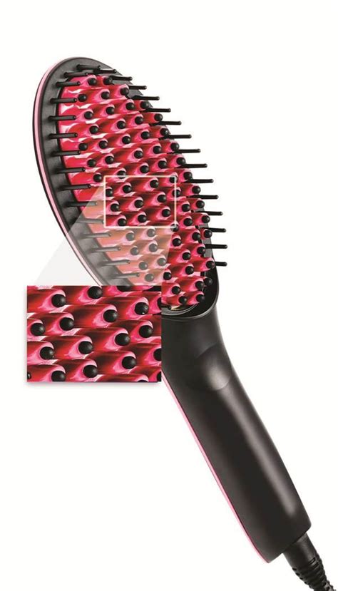 Amazon Simply Straight Ceramic Hair Straightening Brush Black