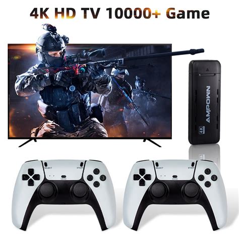 Video Game Console 4K Ultra HD 2 4G Wireless Controller 10000 Retro