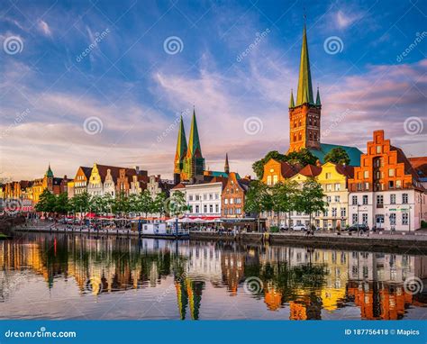 Old Town Of Lubeck Germany Stock Photo Image Of Landmark Schleswig