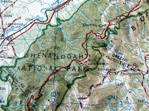 Shenandoah National Park 3d Raised Relief Map Relief Map Shenandoah