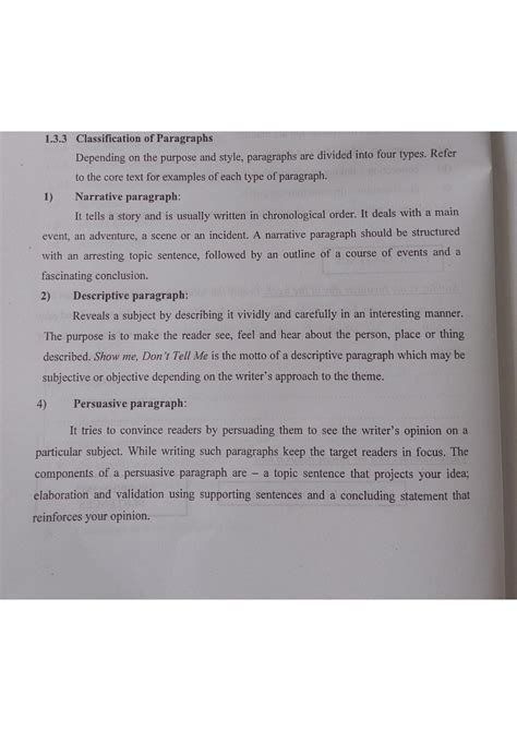 SOLUTION Classification Of A Paragraph Studypool