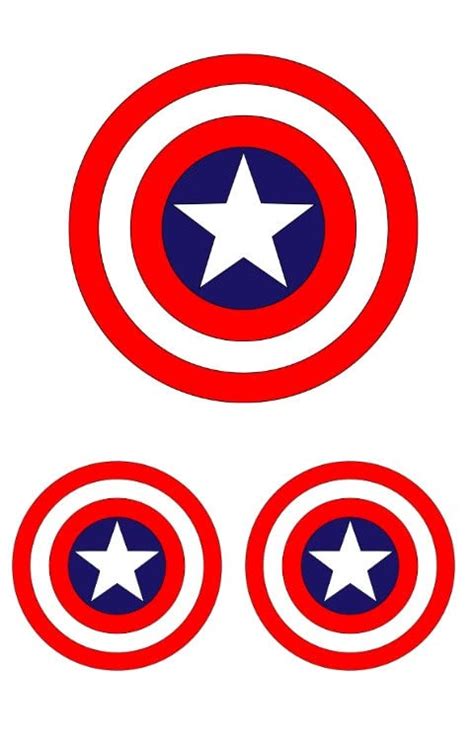 Captain America Sheild Sticker - The Stickers : Amazon.in: Toys & Games