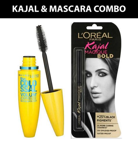 Maybelline New York Mascara BLACK .1 gm Pack of 2: Buy Maybelline New ...