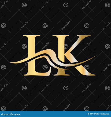 Design Do Logotipo De Letra Lk Modelo De Logotipo De Lk Inicial Para