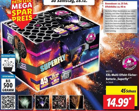 Weco XXL multi effekt fächer batterie superfly aanbieding bij Lidl