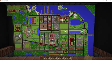 Map of my Creative City : r/Minecraft