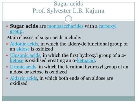 Sugar Acids