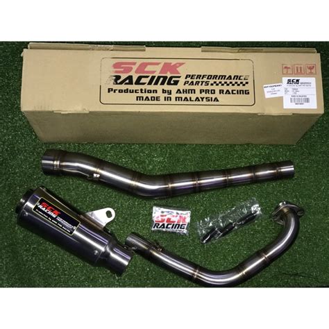 EXHAUST SCK RACING CP2 OPEN Y15 RS150 LC135 5S 32MM 35MM Shopee