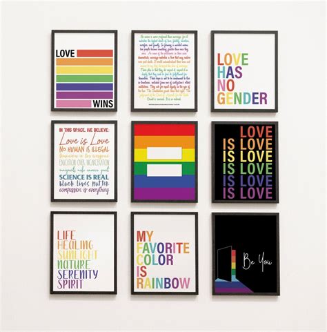 Pride Posters Pack Digital Art Print Etsy