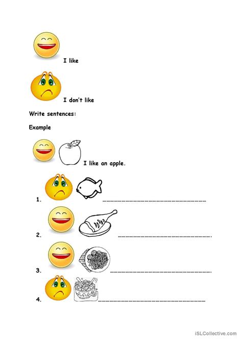 I Like English Esl Worksheets Pdf Doc