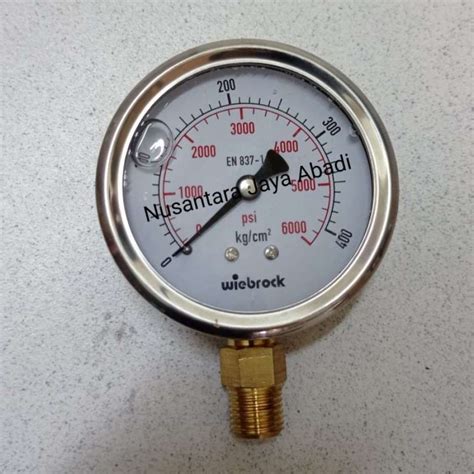 Jual Pressure Gauge Stainless 4 Inchi 400 Bar Di Seller JIHAN