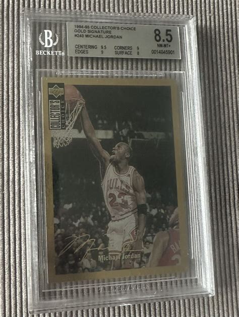 Collector S Choice Gold Signature Michael Jordan Bgs