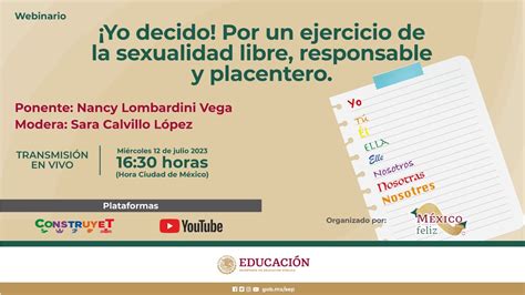 ¡yo Decido Por Un Ejercicio De La Sexualidad Libre Responsable Y