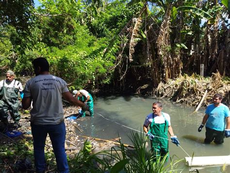 Rio Jo O Mendes Em Niter I Recebe Ecobarreira Para Conten O De