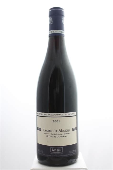 Anne Gros Chambolle Musigny La Combe Dorveau France Burgundy