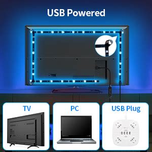 Amazon Daymeet Led Tv Backlights Ft Usb Powered Led Lights