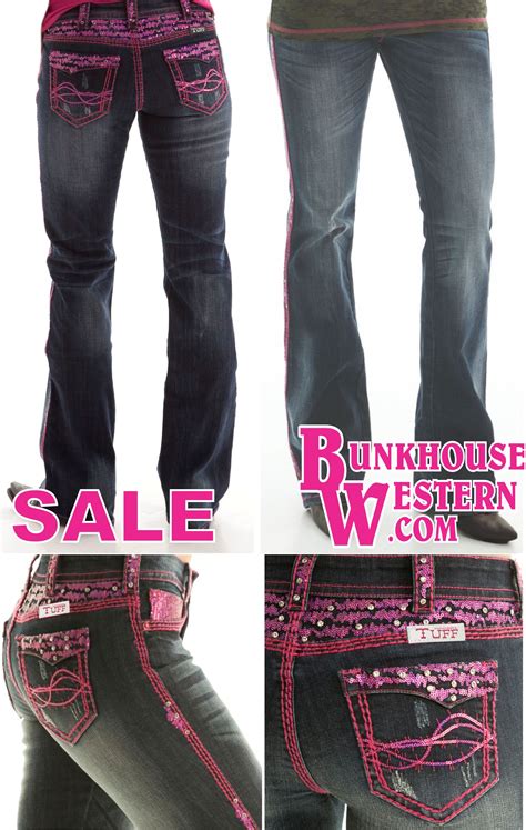 Sale Cowgirltuffco Hot Pink Jeans Pink Stitching Crystals Sequins