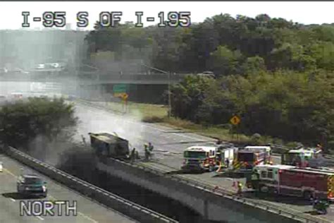 Northbound I 95 Reopens After Fiery Crash Involving Truckload Of