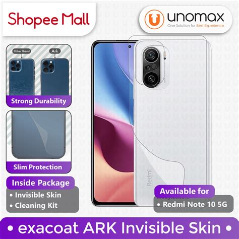 Jual Skin Xiaomi Redmi Note 10 5G Ark By Exacoat Back Protector